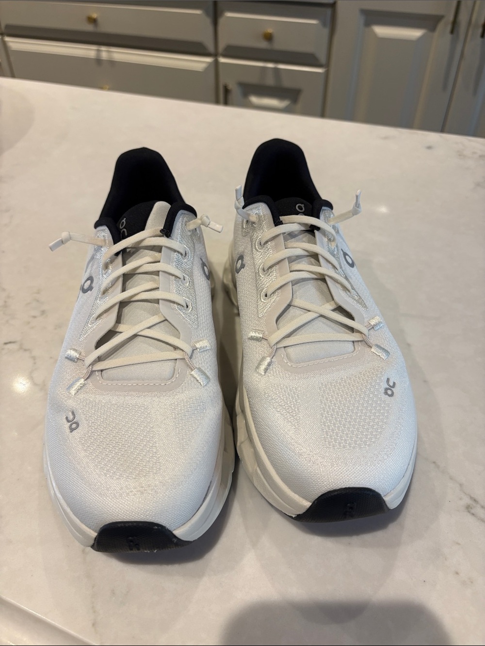 On Cloudmonster Women's Sneakers in White - Picture 2 of 8